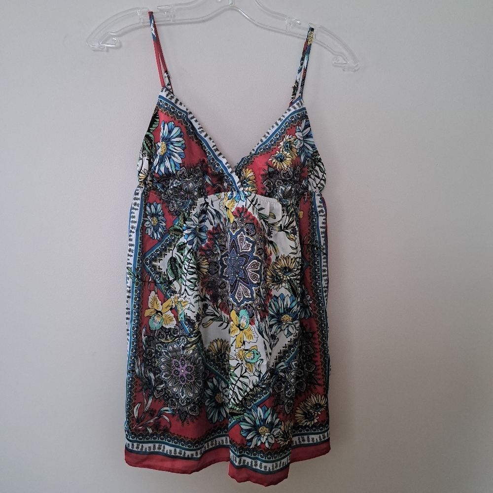 Forever 21 Satin Floral Pattern Camisole